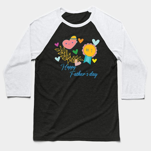 Fathers Day Baseball T-Shirt by smkworld